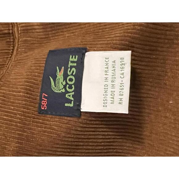 Vintage Lacoste Tan Corduroy Blazer | Dark Academia|Old Money, Preppy 90s|  XL - Picture 4 of 9